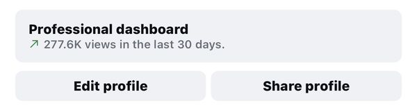 Client Instagram dashboard screenshot