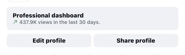 Client Instagram dashboard screenshot