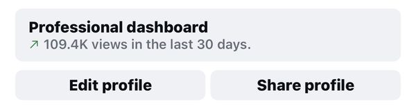 Client Instagram dashboard screenshot