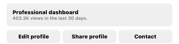 Client Instagram dashboard screenshot