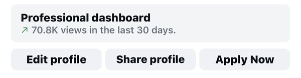 Client Instagram dashboard screenshot
